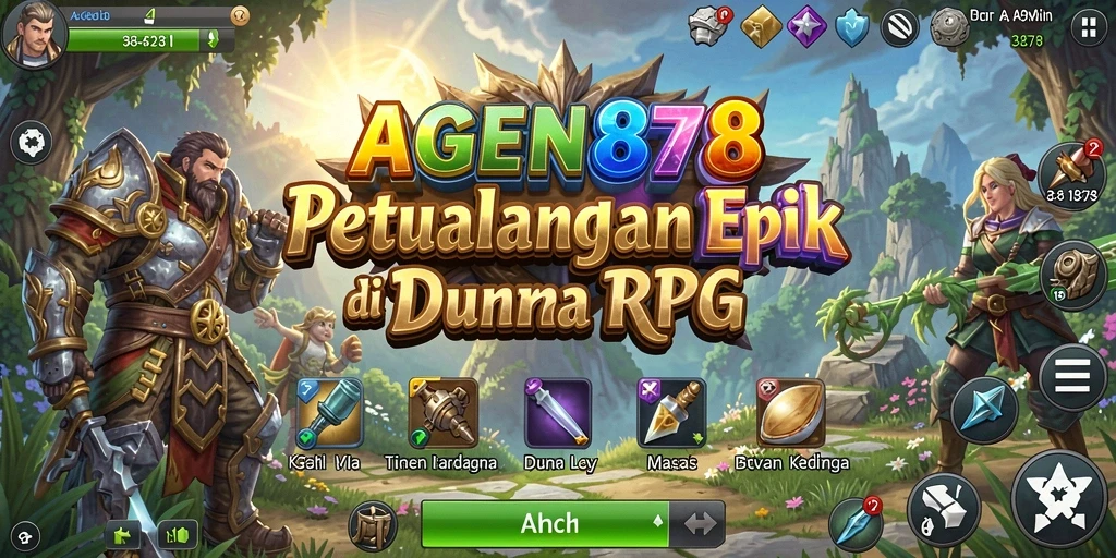 Tampilan gameplay RPG yang memukau dari AGEN878 dengan karakter dan lingkungan yang detail.