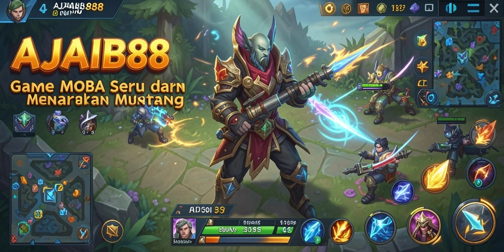 Tangkapan layar dari gameplay AJAIB88 yang menampilkan aksi pertempuran seru.