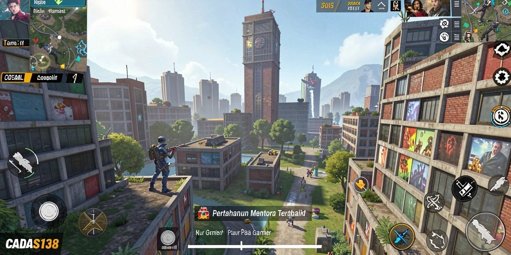 Tampilkan gameplay menegangkan di CADAS138 saat mempertahankan menara.