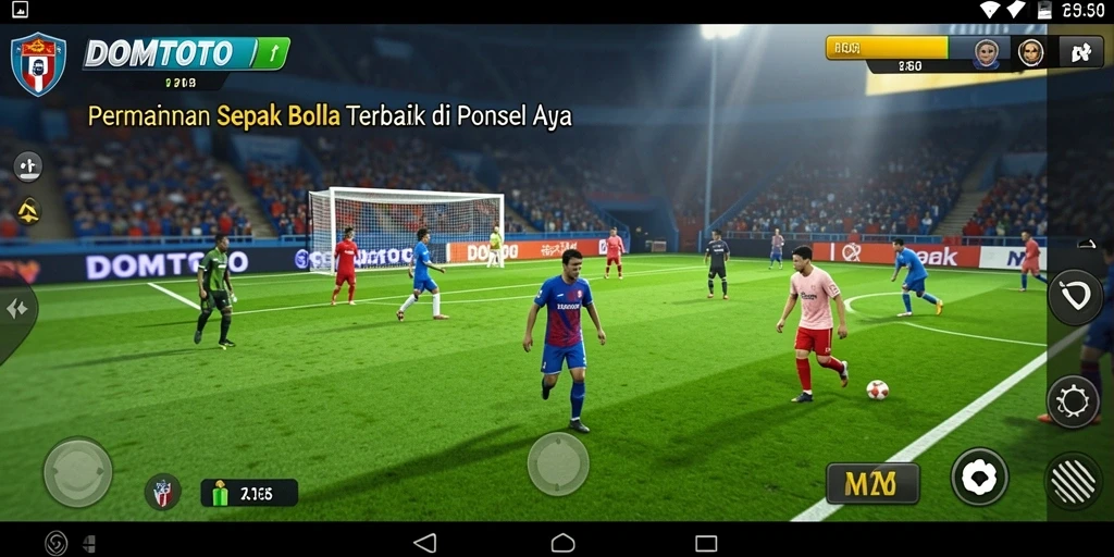 Tampilan gameplay DOMTOTO yang mengesankan saat pertandingan berlangsung.