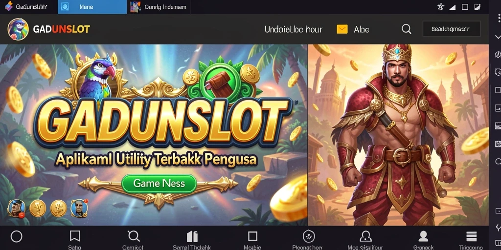 Tampilan antarmuka GADUNSLOT yang intuitif dan modern.