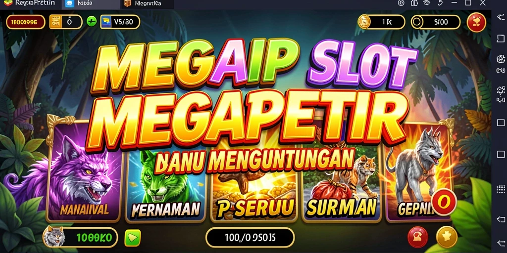 Gameplay mencengangkan dari MEGAPETIR saat putaran Slot.