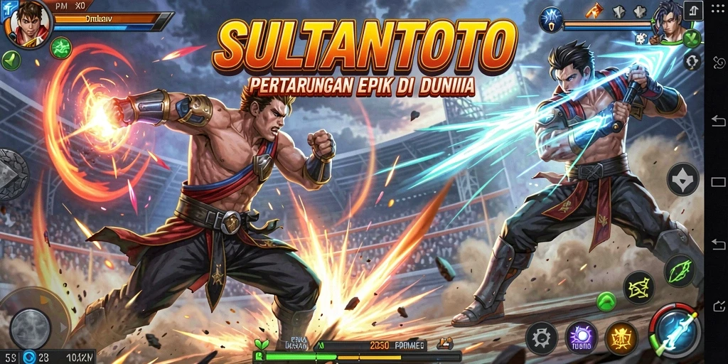 Tampilan aksi pertarungan mendebarkan di SULTANTOTO.