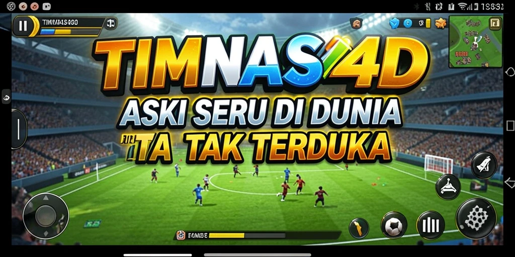 Tampilan menarik dari gameplay aksi di TIMNAS4D.